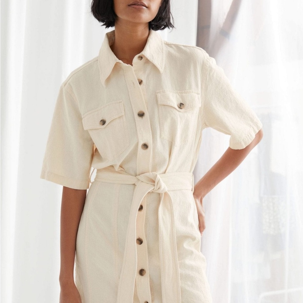 & Other Stories • Belted shirt dress